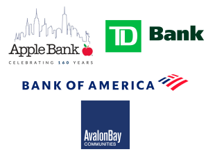 Sponsors: Apple Bank, TD Bank, Bank of America, Avalon Bay